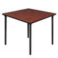Regency Kee Folding Tables, 42 W, 42 L, 29 H, Wood, Metal Top, Cherry TBF4242CHBK
